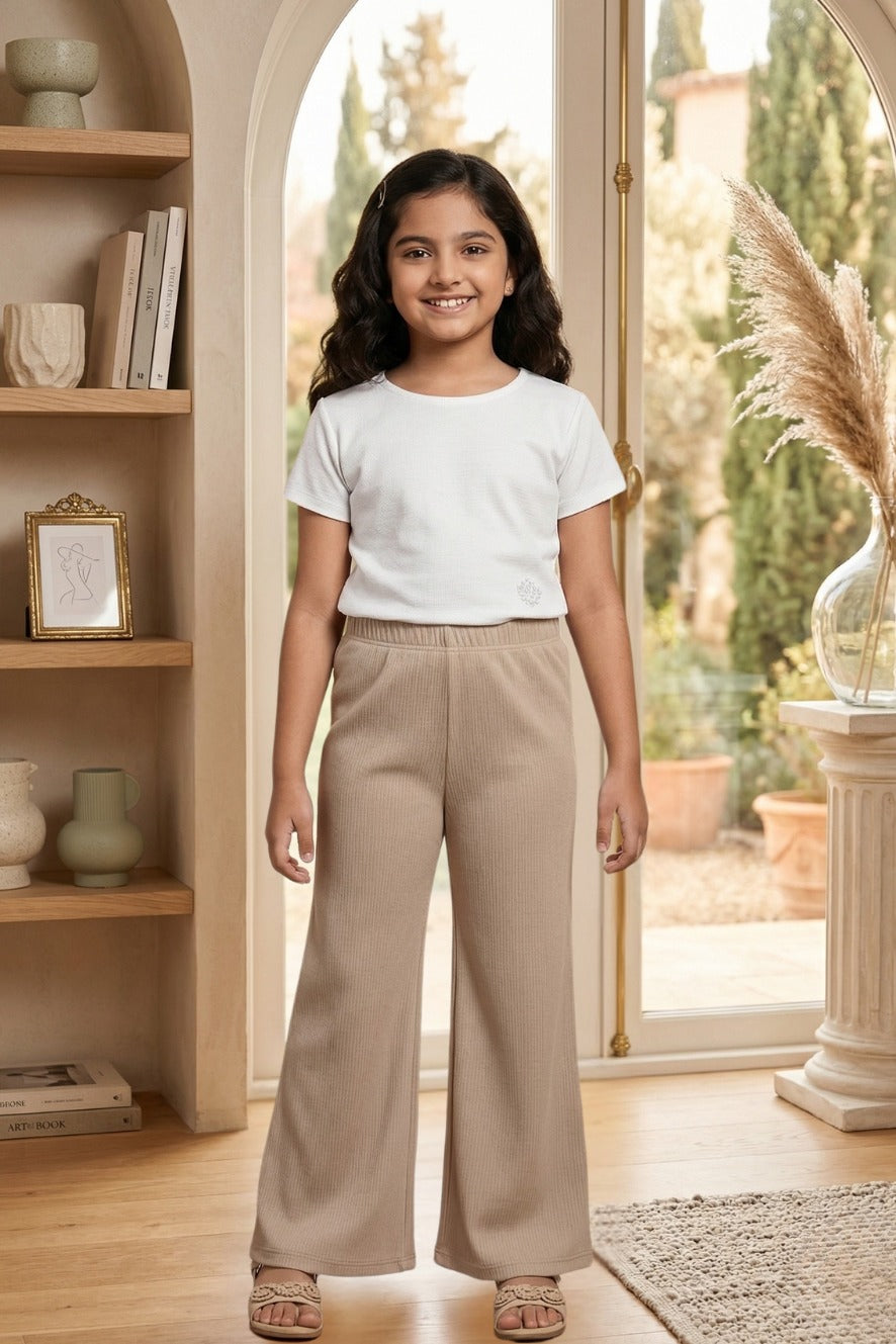Kids Ribbed Palazzo