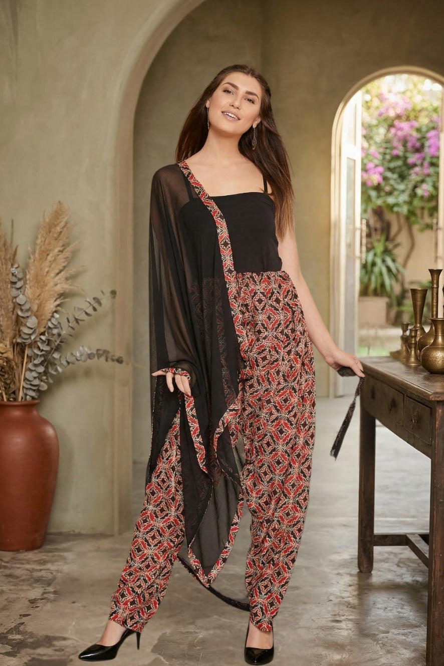 Rayon Printed Patiala with Dupatta