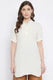 White Solid Coloured Short Kurti - 32" Length