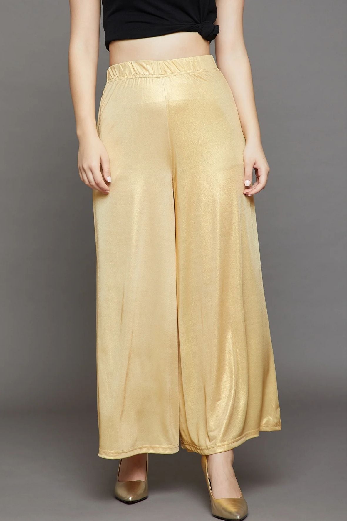 Light Gold Shimmer Palazzo