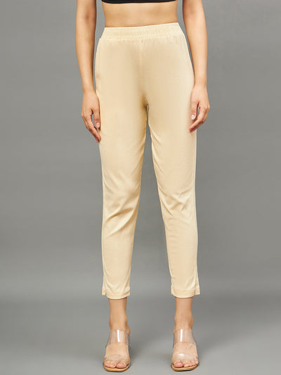 Skin Colour Straight Pant M