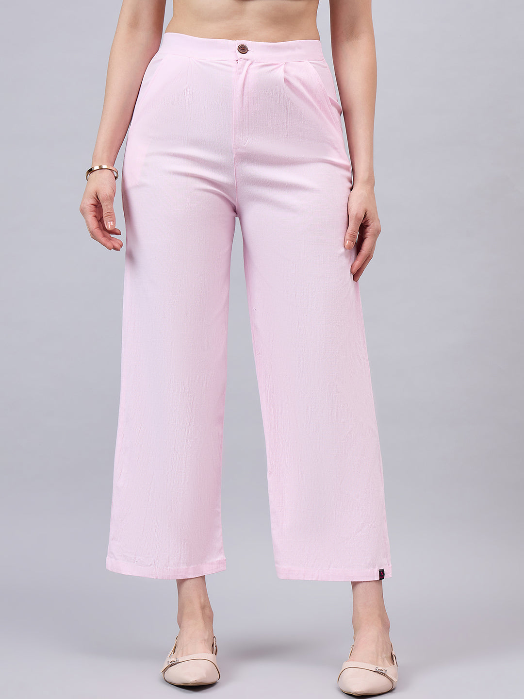Baby Pink Bell Bottom Pants