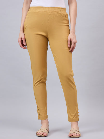 Baby Pink Regular Fit Potli Pants