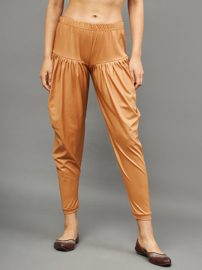 Gold Shimmer Dhoti Pants