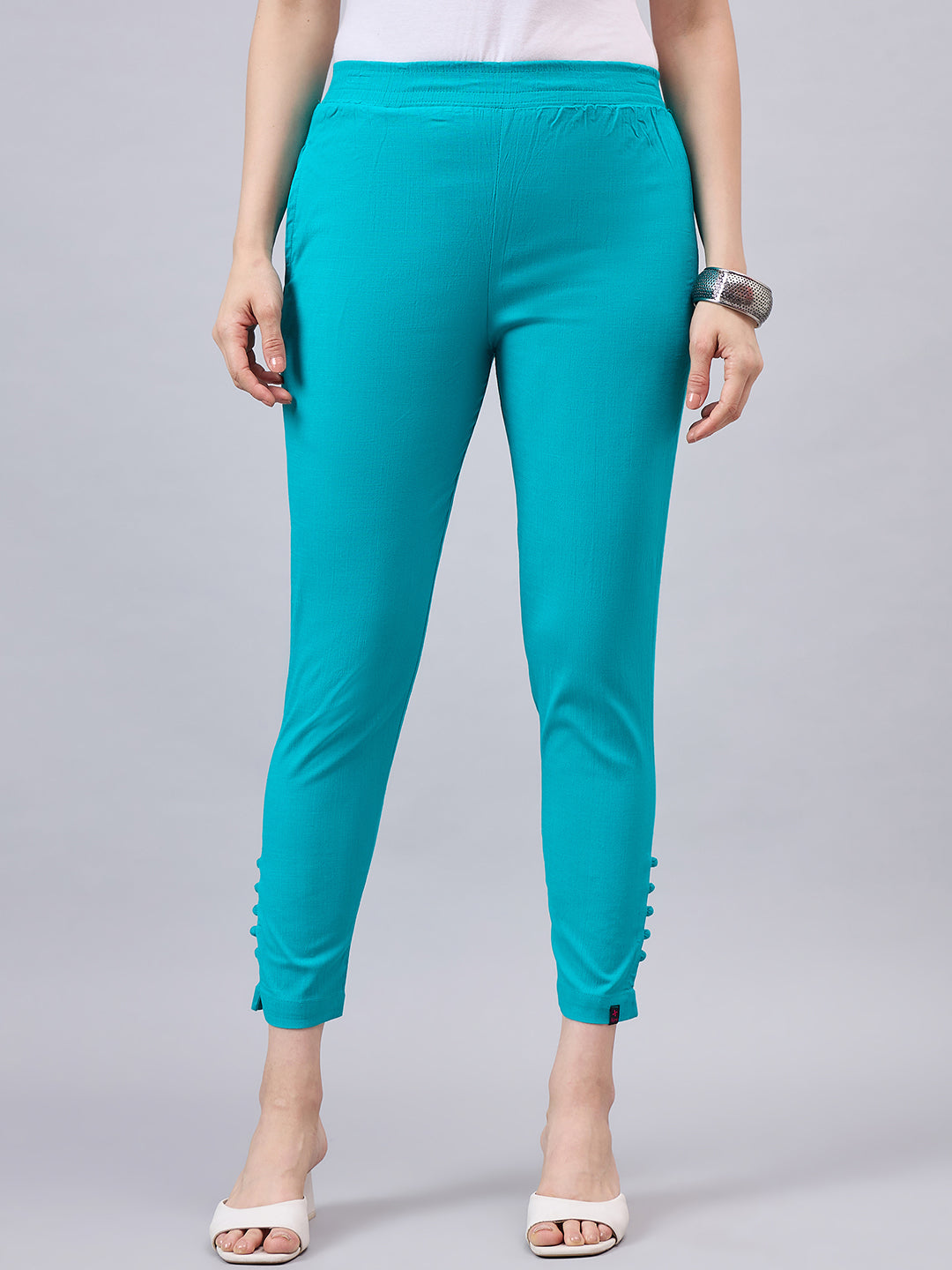 Rama Green Regular Fit Potli Pants