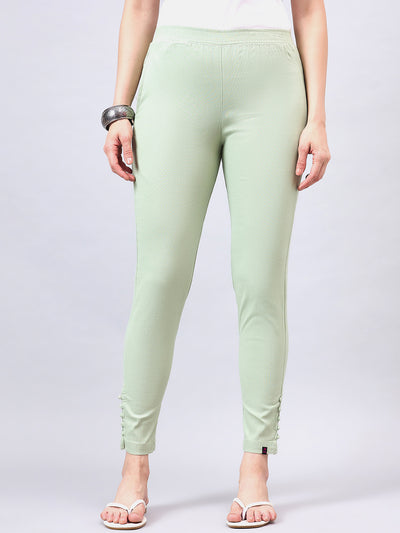 Baby Pink Regular Fit Potli Pants