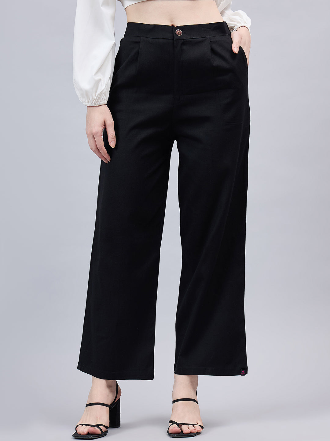 Black Bell Bottom Pants