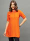 White Solid Coloured Short Kurti - 32" Length