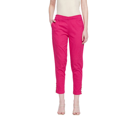 Red Button Pant