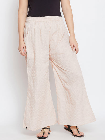 White Flared Palazzo Freesize