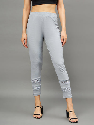Light Grey Double Lace Pants M