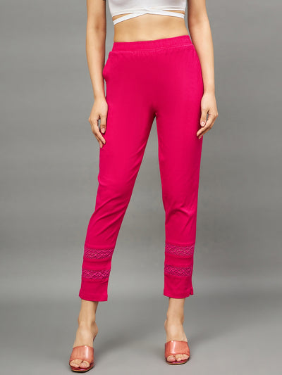 Pink Double Lace Pant M