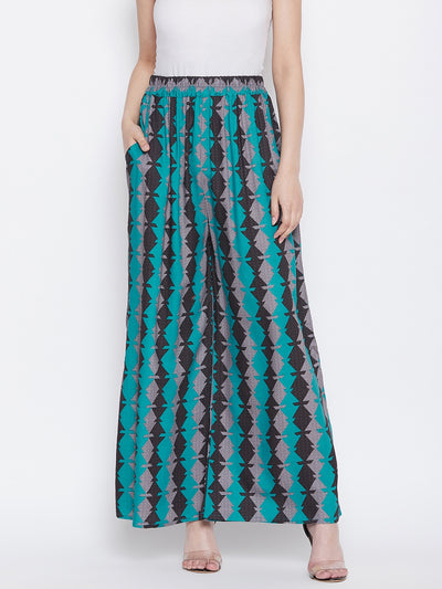 Boho Printed Palazzo Freesize