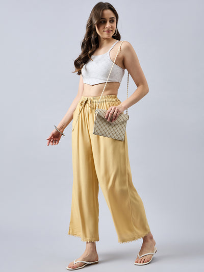 Gold Lace Palazzos