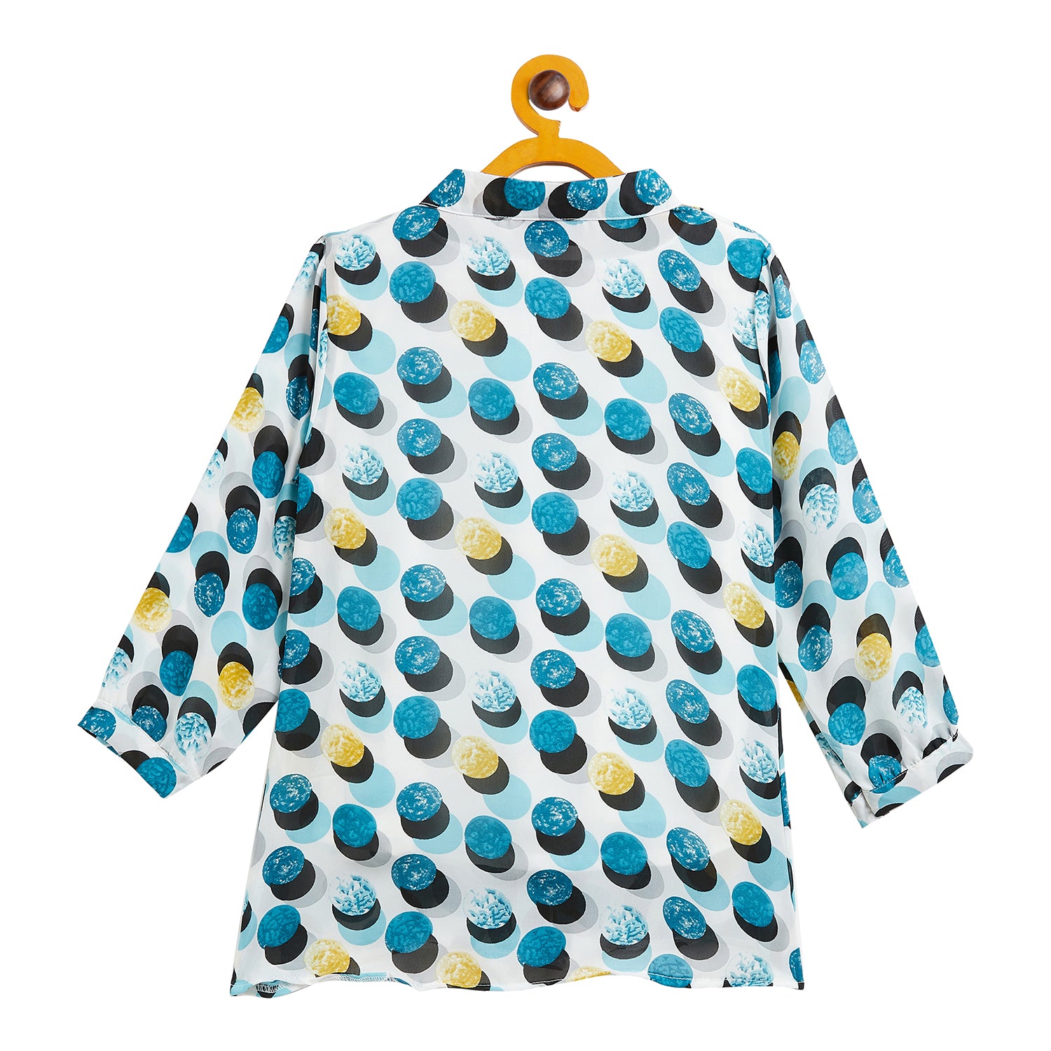 Kids Top Balloon Printed Pattern - Rama & Black