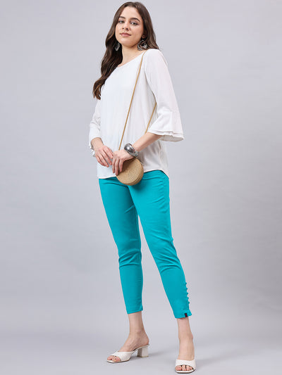 Baby Pink Regular Fit Potli Pants