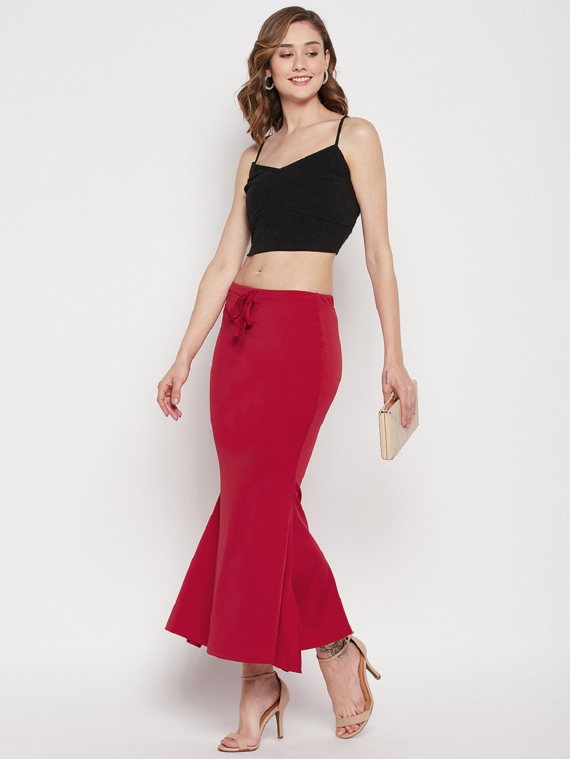 Red Petticoat Saree Shapewear Inskirt