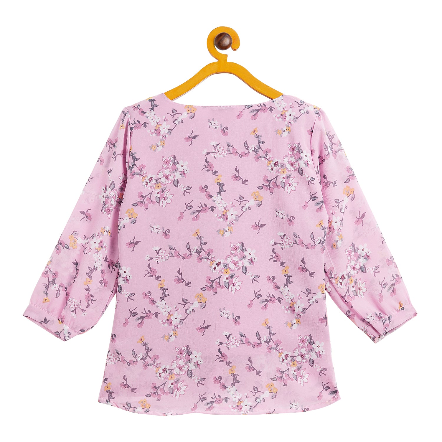 Kids Top Floral Pattern - Light Pink