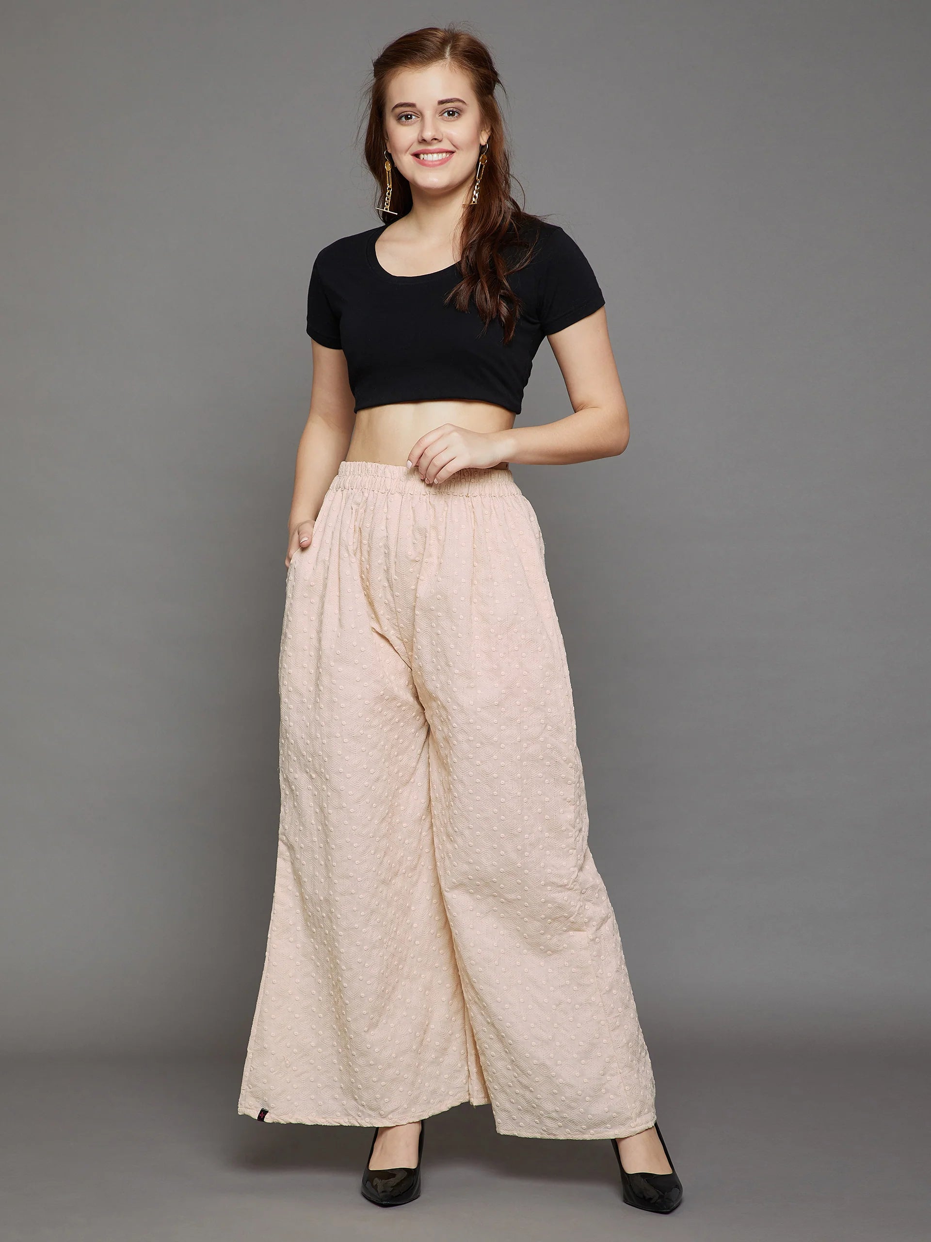 Buy TWGE  Plain Palazo  Palazo for Women  Flare Pant  Cotton Palazzo   Skin Online at Best Prices in India  JioMart