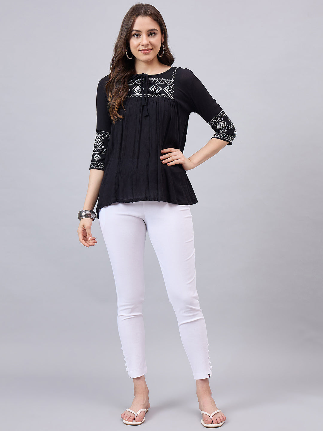 Baby Pink Regular Fit Potli Pants