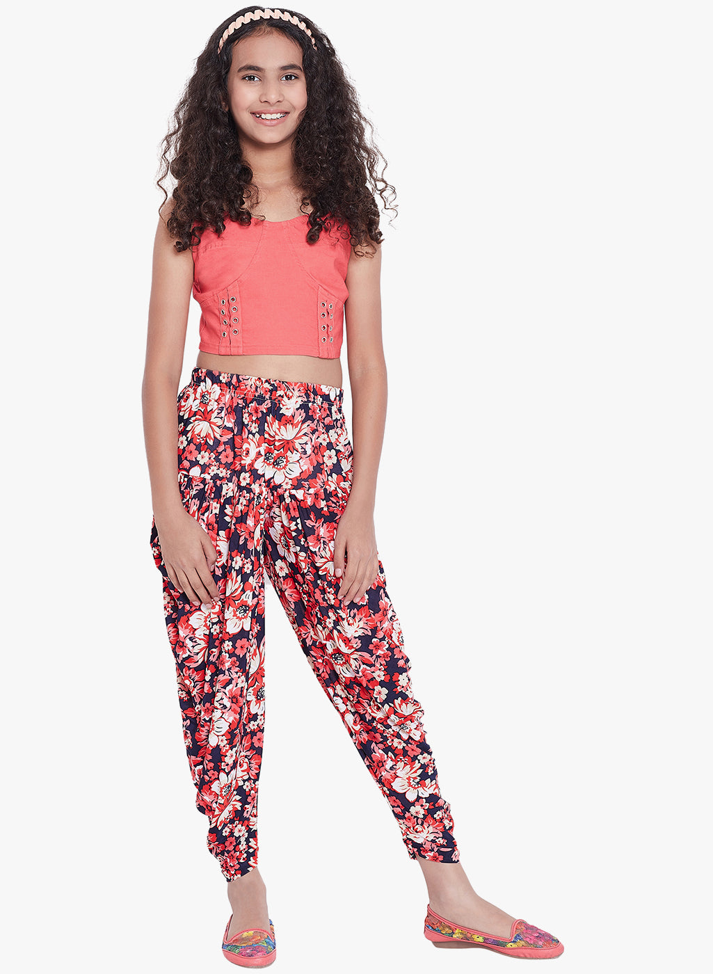 Floral Printed Dhoti