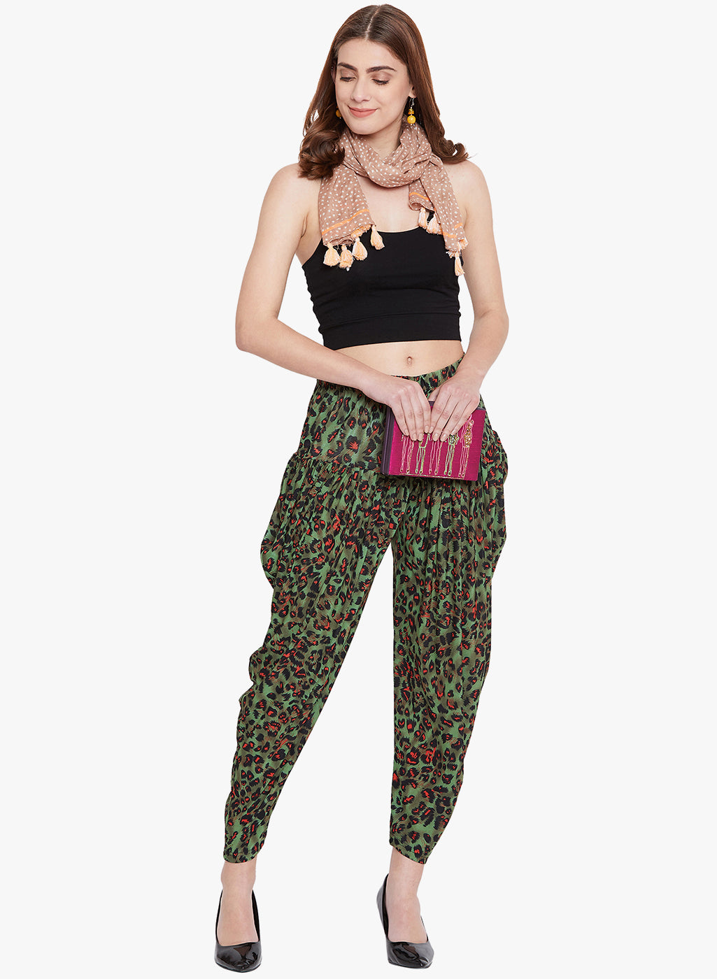 Dainty Printed Dhoti Freesize