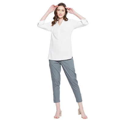 Red Button Pant