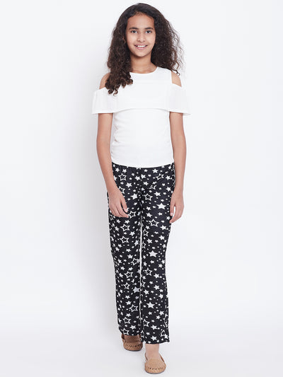 Black & White Twinkle Star Printed Palazzo 32