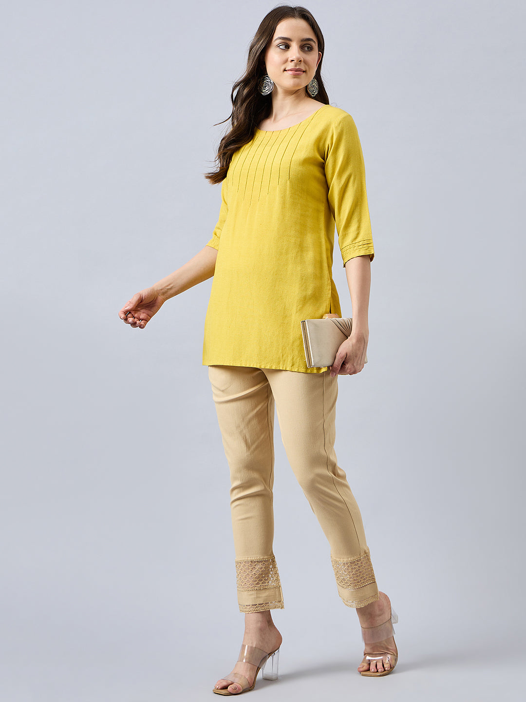 Skin Sequin Lace Pants