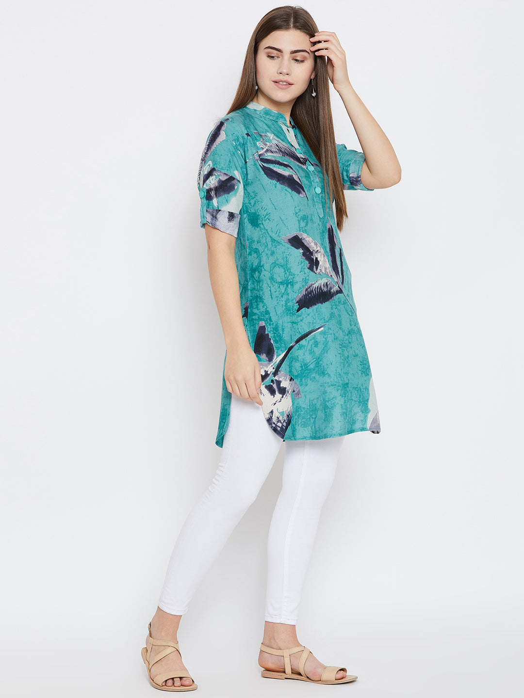 Blue Printed Kurti