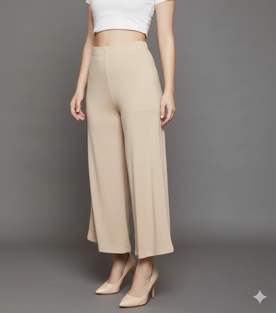 Skin Plain Viscose Palazzo