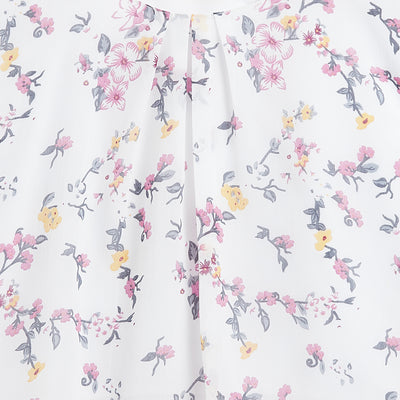 Kids Top Floral Pattern - White