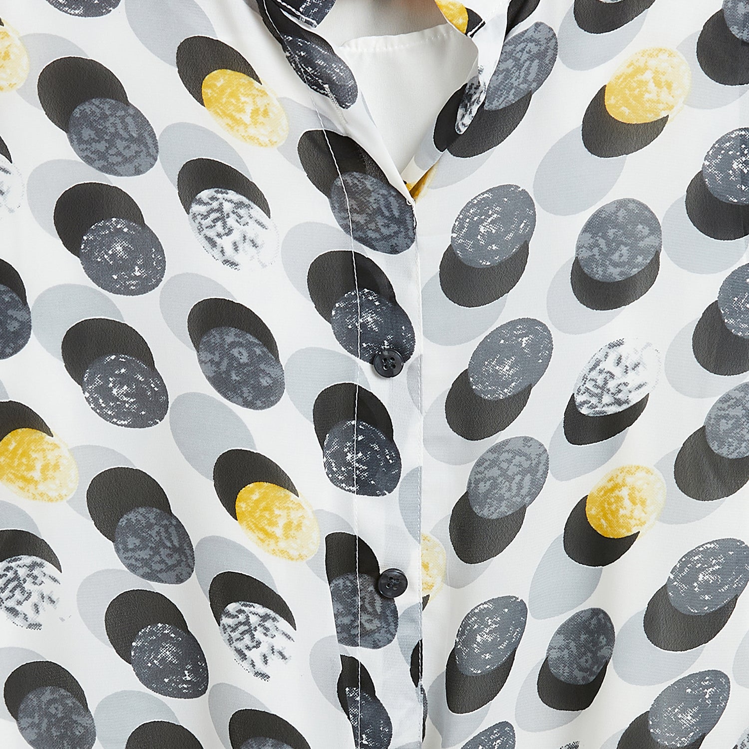 Kids Top Balloon Printed Pattern - Grey & Black