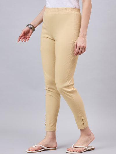 Baby Pink Regular Fit Potli Pants