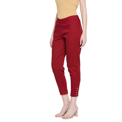 Navy Blue Button Pant