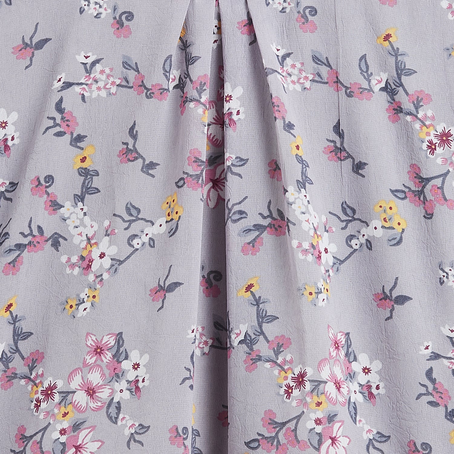 Kids Top Floral Pattern - Grey