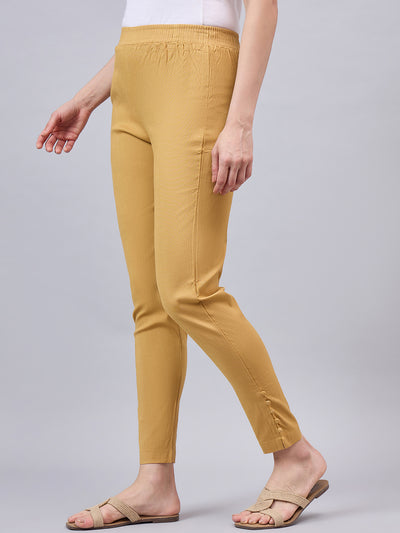 Baby Pink Regular Fit Potli Pants