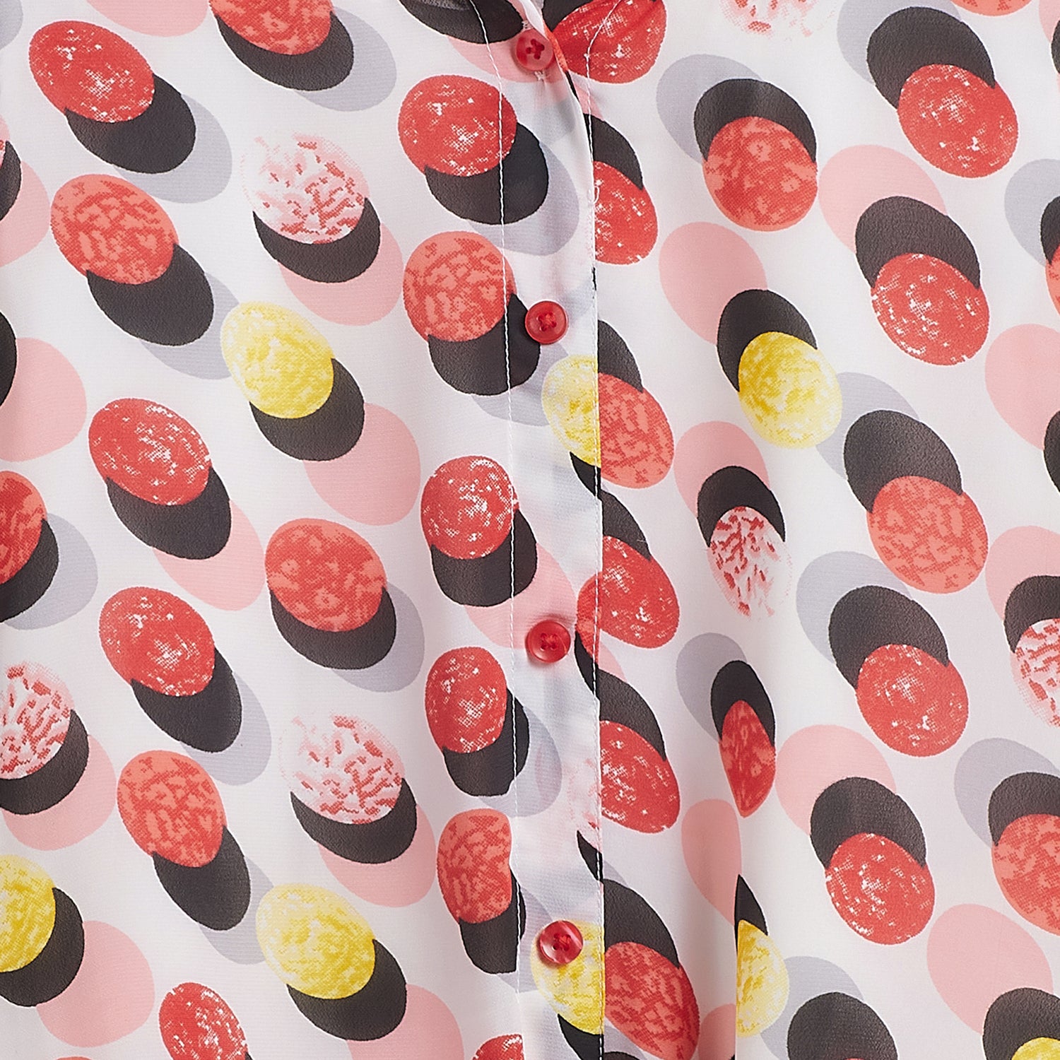 Kids Top Balloon Printed Pattern - Red & Black