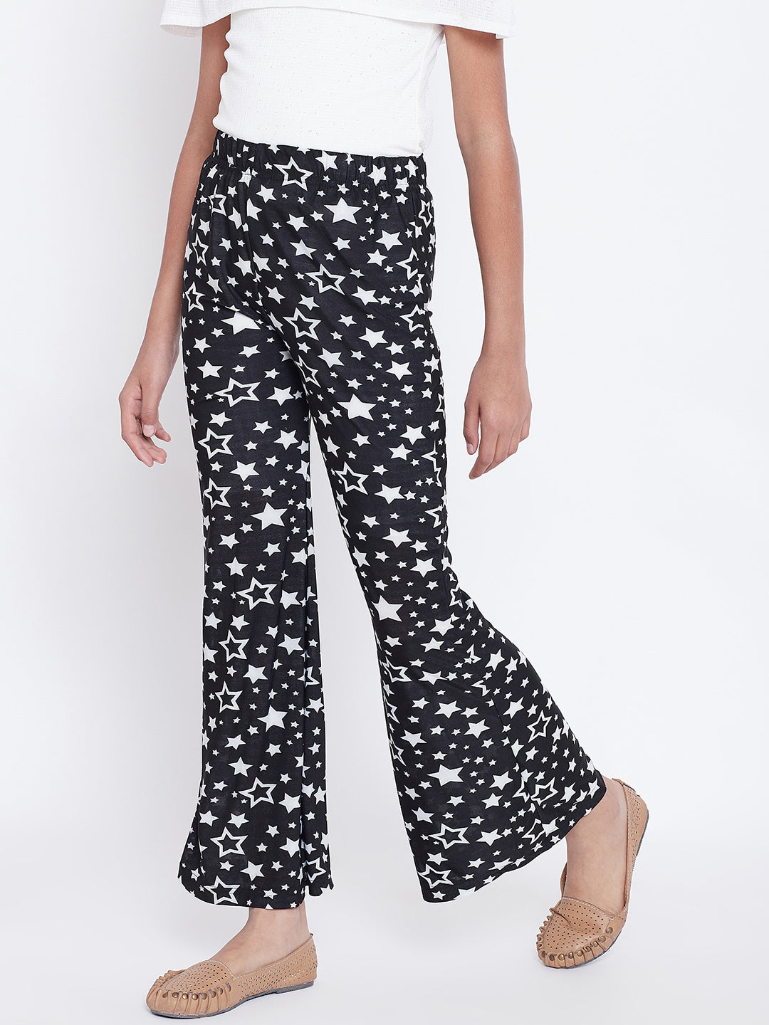 Black & White Twinkle Star Printed Palazzo