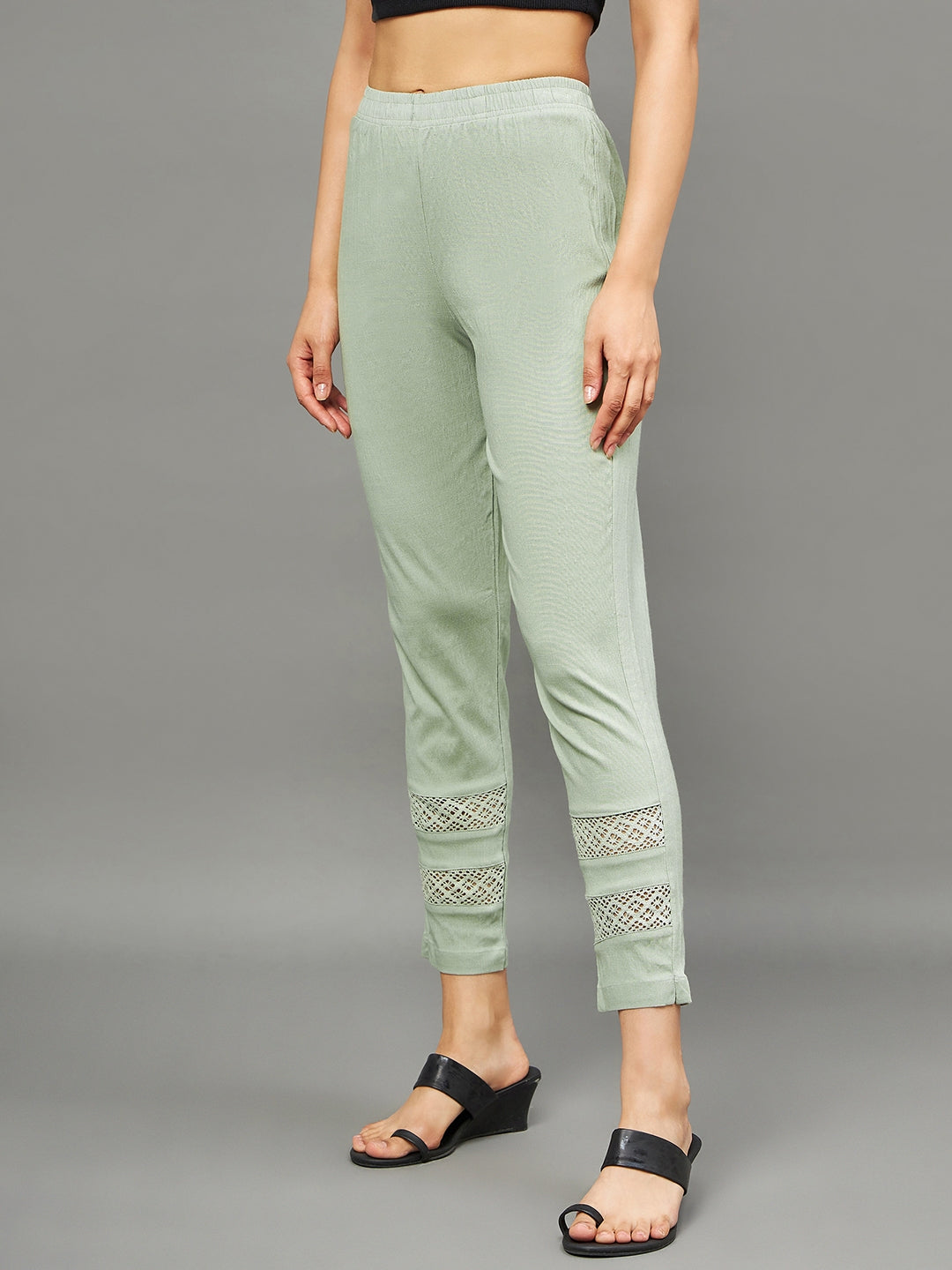 Pista Green Double Lace Pants XL
