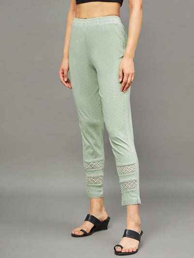 Pista Green Double Lace Pants XL