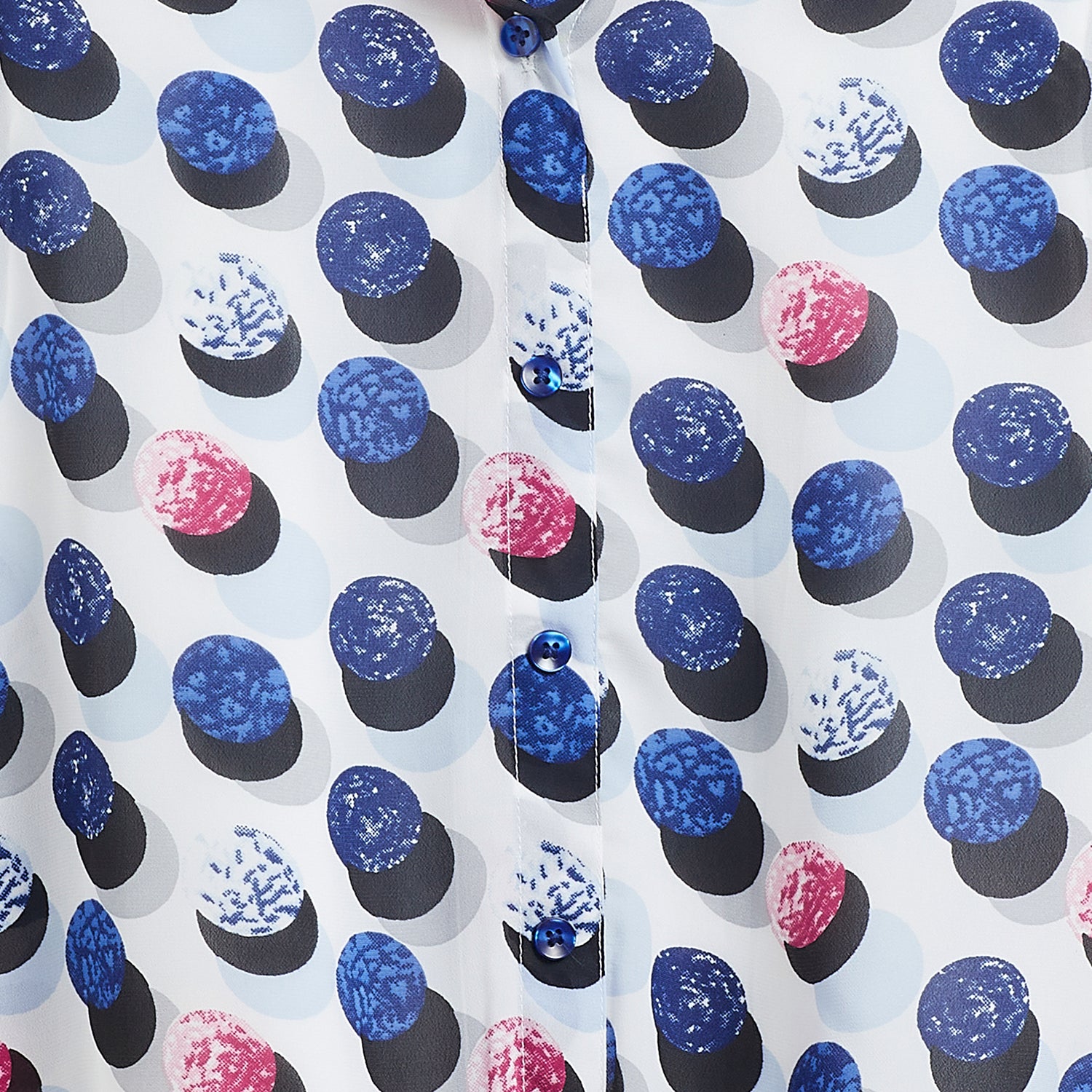 Kids Top Balloon Printed Pattern - Blue & Black