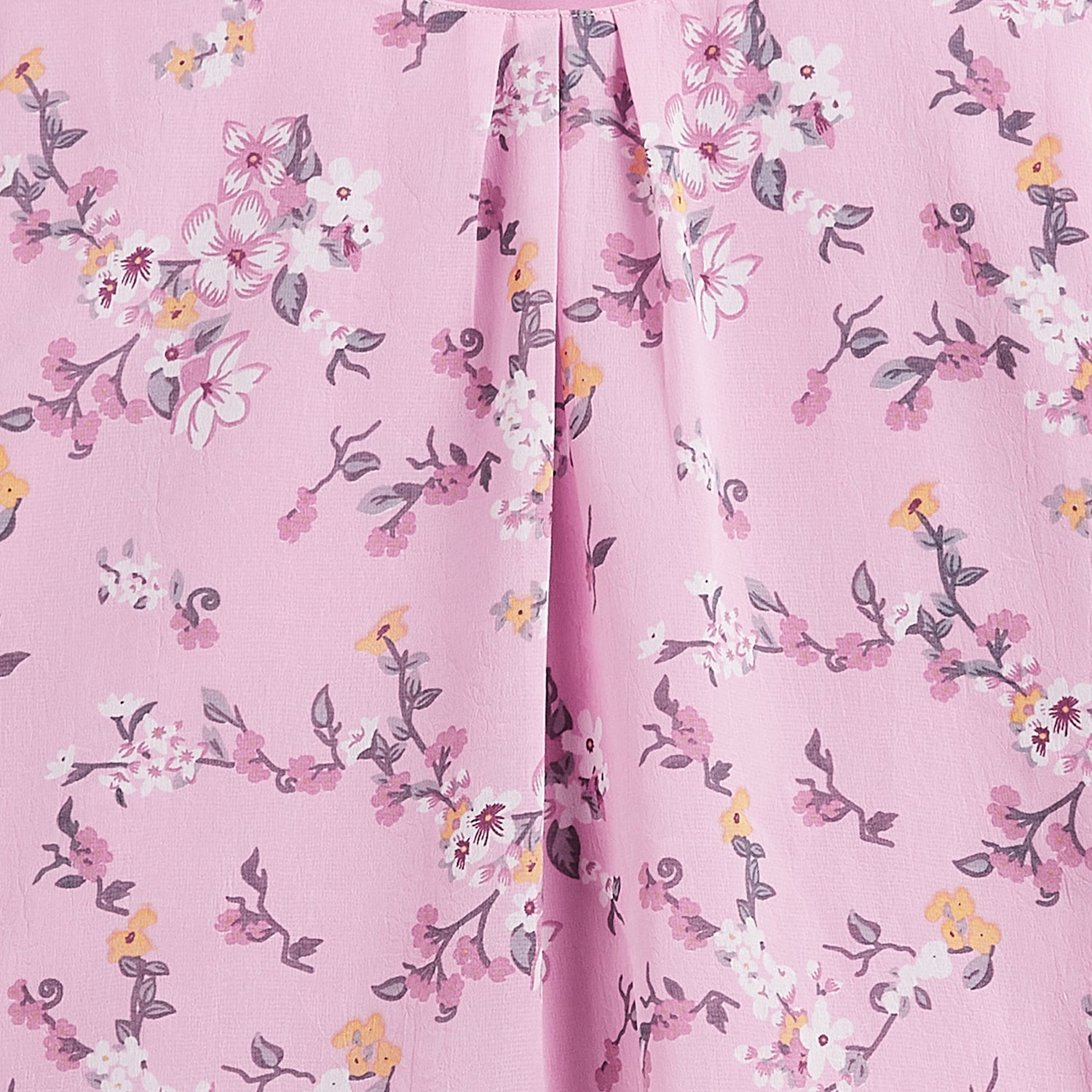 Kids Top Floral Pattern - Light Pink