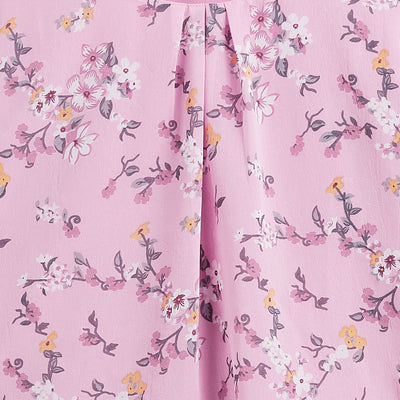 Kids Top Floral Pattern - Light Pink