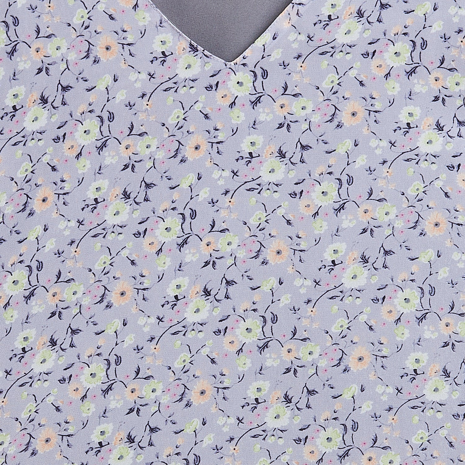 Kids Top with V neck Floral Pattern