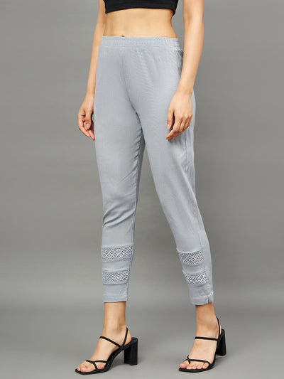 Light Grey Double Lace Pants XL