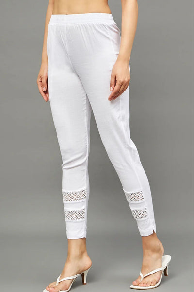 White Double Lace Pants