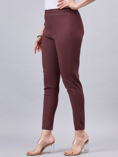 Baby Pink Regular Fit Potli Pants