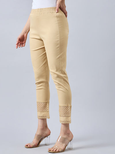 Skin Sequin Lace Pants L