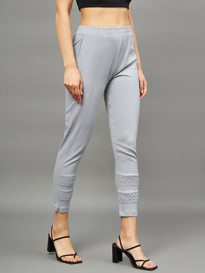 Light Grey Double Lace Pants 2XL